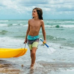 Pelican Sport Combo - 2 Solo Kids Kayaks With Paddles - Yellow/Blue -Kayak Series Shop Combo Solo Jaune Bleu Poignee LS2