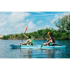 Pelican Sport Poseidon Kayak Paddle 230 Cm (90.5") -Kayak Series Shop Poseidonrecreationalkayakpaddle230cm 90.5 lifestyle Orange