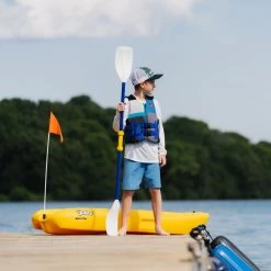 Pelican Sport Combo - 2 Solo Kids Kayaks With Paddles - Yellow -Kayak Series Shop Solokayak Pelican