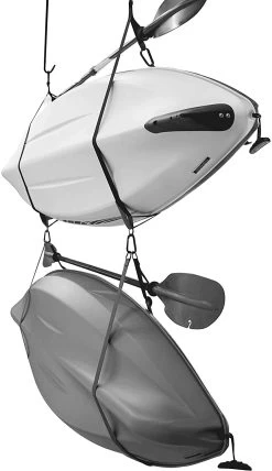 Kayak And SUP Storage Straps 16 Kayak And SUP Storage Straps -Kayak Series Shop Systemedesanglederangementdoublepourkayak Pourinterieuretexterieur Cintrespourplanchedepaddle Livreavecclipdepagaie PS1954
